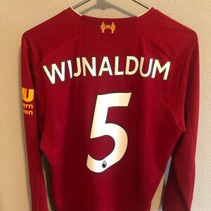 Gini Wijnaldum Long Sleeve Liverpool Kit